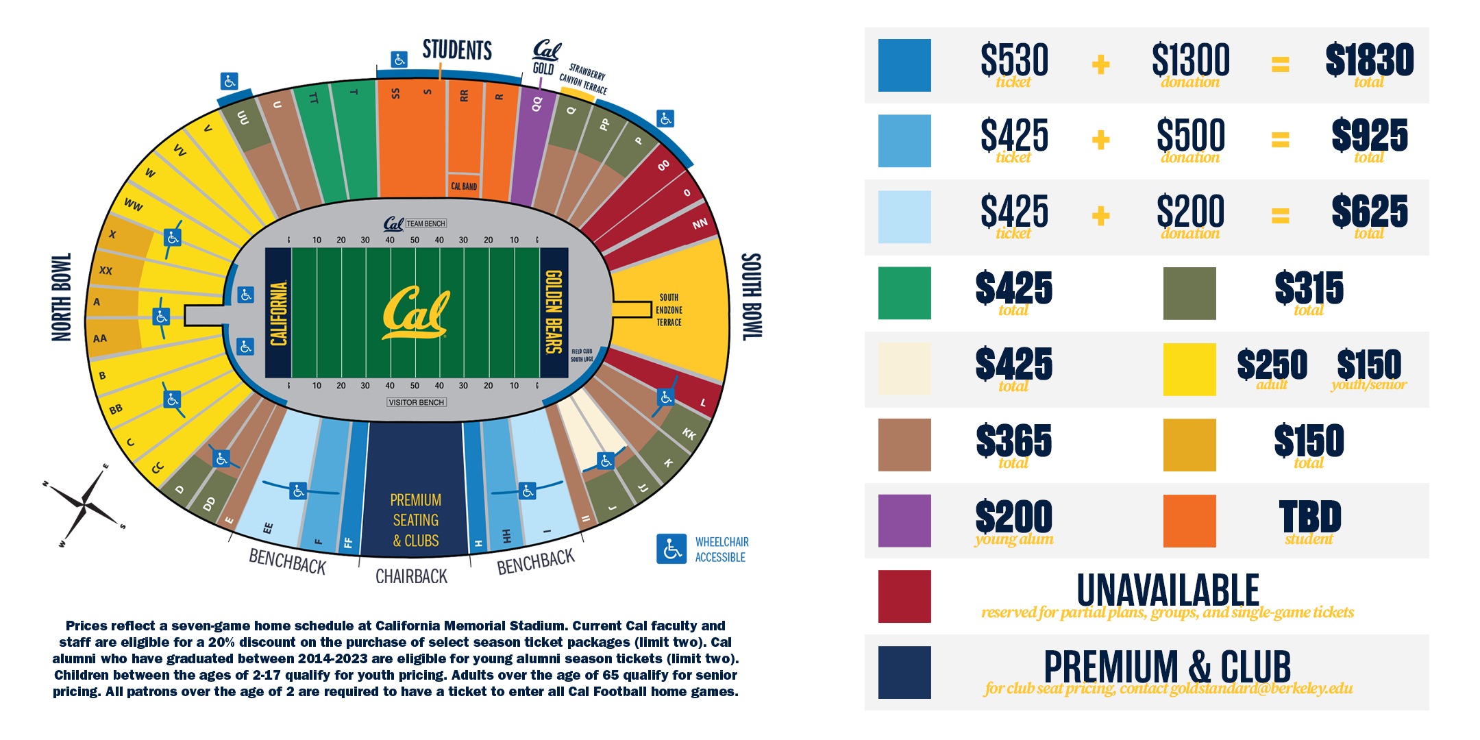 2024 Cal Football Season Ticket Renewals